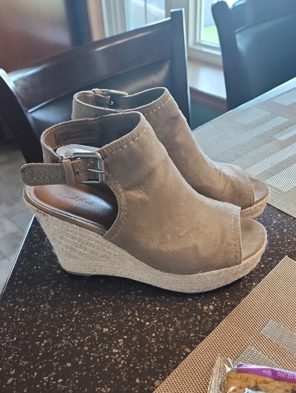 Wedge Espadrille Sandals in Taupe - Women